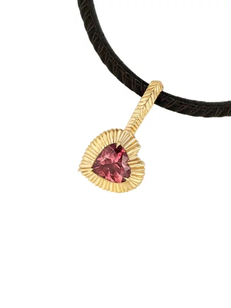 Висулка Lizzie Mandler Fine Jewelry със сърца жълто
