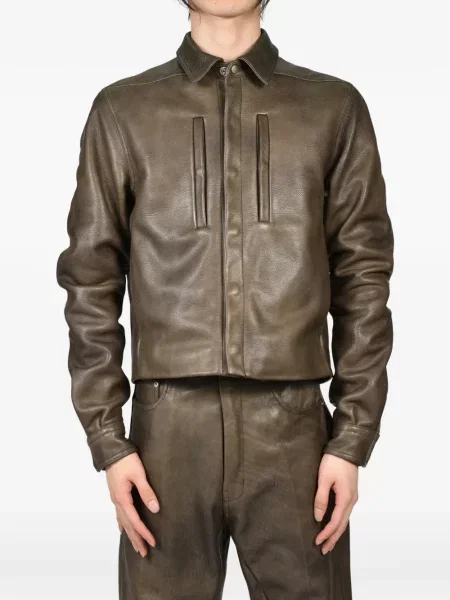 Geanta de piele Rick Owens maro