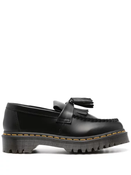 Kožené loafers Dr. Martens černé
