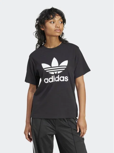 Póló adidas Trefoil Regular Tee Black XS fekete