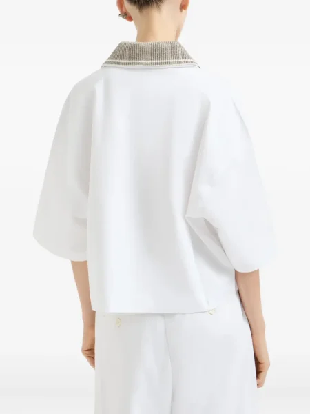 Tricou Brunello Cucinelli alb