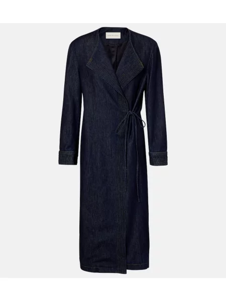 Palton Dries Van Noten albastru