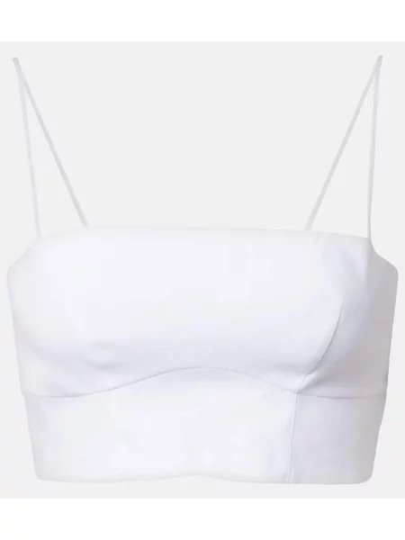 Cropp top Gabriela Hearst de in alb