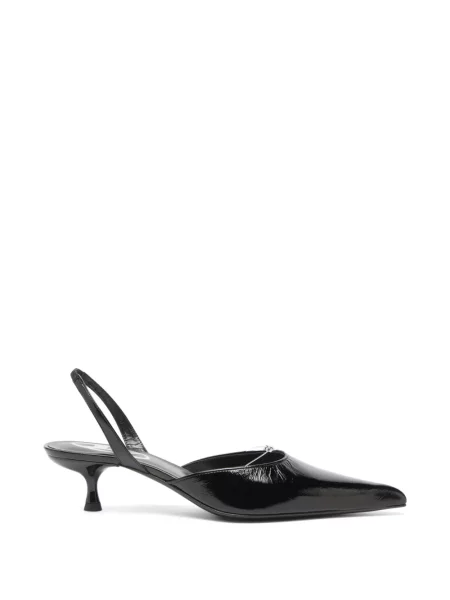 Pantofi cu toc Diesel slingback negru