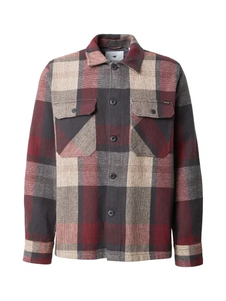 MUSTANG Srajca STYLE DAYTON svetlo rjava / rdeča črna