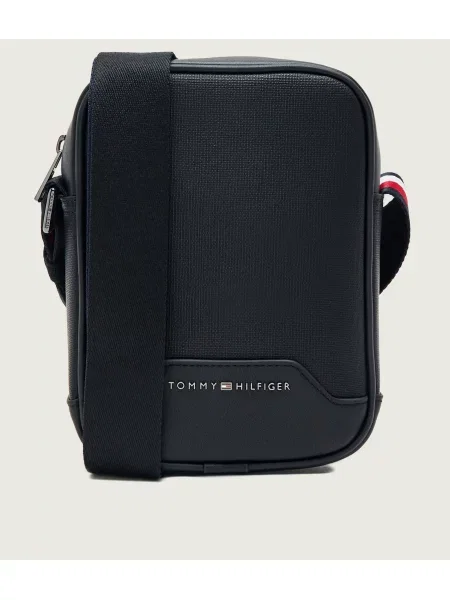 TOMMY HILFIGER Geantă de umăr negru