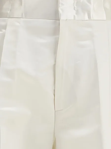 Pantaloni Sa Su Phi din satin alb