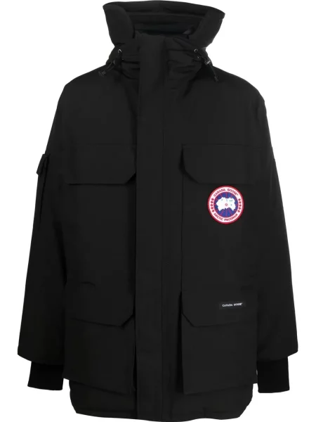 Пухено яке Canada Goose с качулка черно