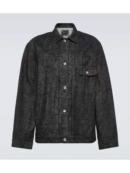 Džínová bunda Sacai černá