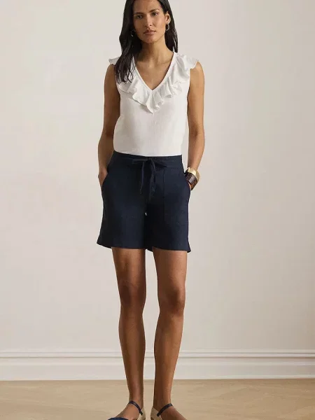 Блузка с воланами Lauren Ralph Lauren
