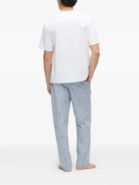 Pijamale Karl Lagerfeld cu dungi alb