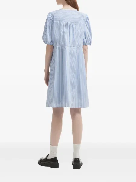 Rochie mini B+ab cu dungi de costum albastru