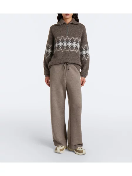 Pulover Fusalp de mohair maro