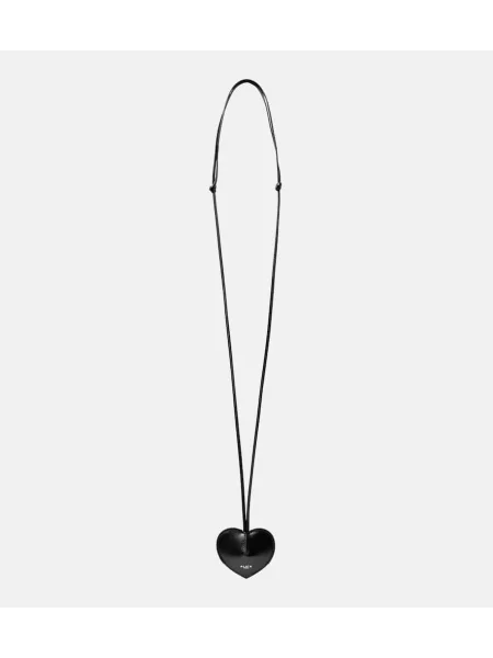 Usnjeni obesek Alaia črna