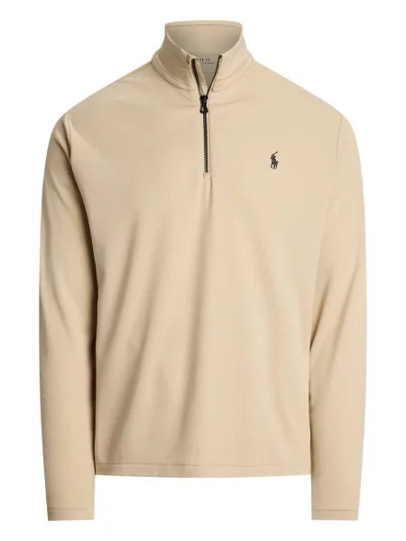 Pletene sportske kratke hlače Polo Ralph Lauren s printom bijela