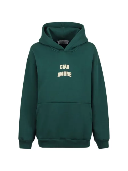 Hanorac cu glugă Giada Benincasa cu imagine verde