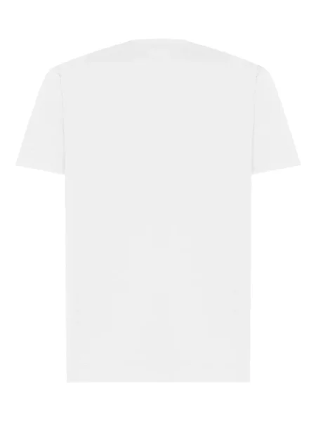 Tricou John Richmond cu broderie alb