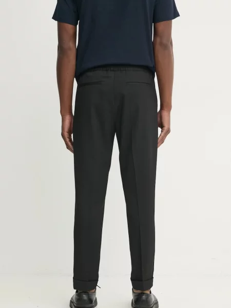 Шерстяные брюки Filippa K черные