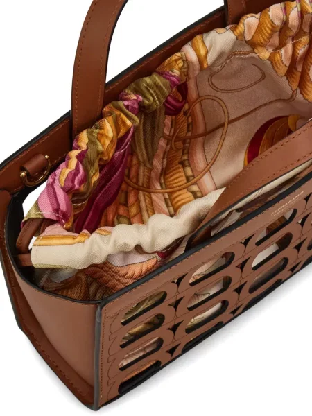 Geantă shopper Ferragamo maro