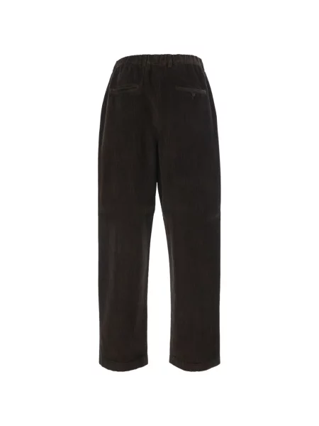Pantaloni Mauro Grifoni de catifea cord maro