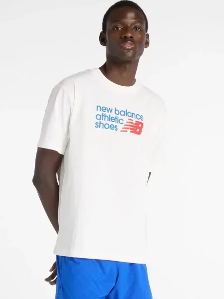 Спортивная футболка New Balance с автографом белая