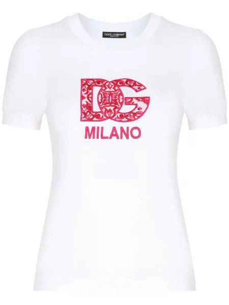 Tricou Dolce & Gabbana cu imagine alb