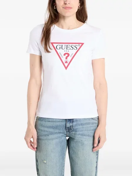 Tricou Guess cu imagine alb