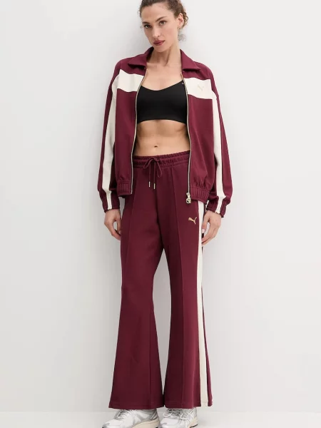 Спортивные штаны Puma бордовые