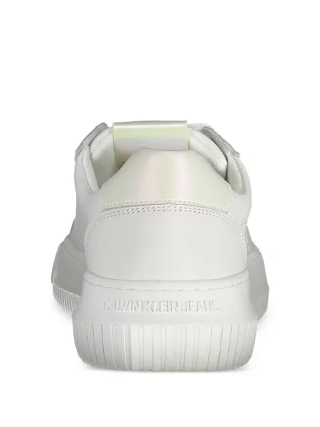 Bőr sneaker Calvin Klein autogrammal fehér