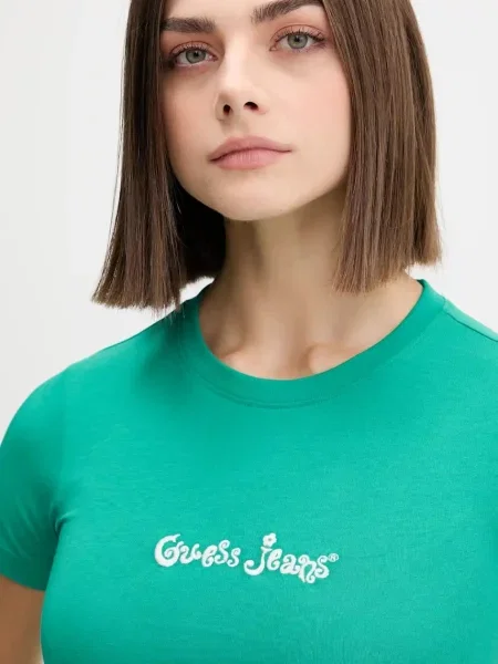 Футболка Guess Jeans зеленая