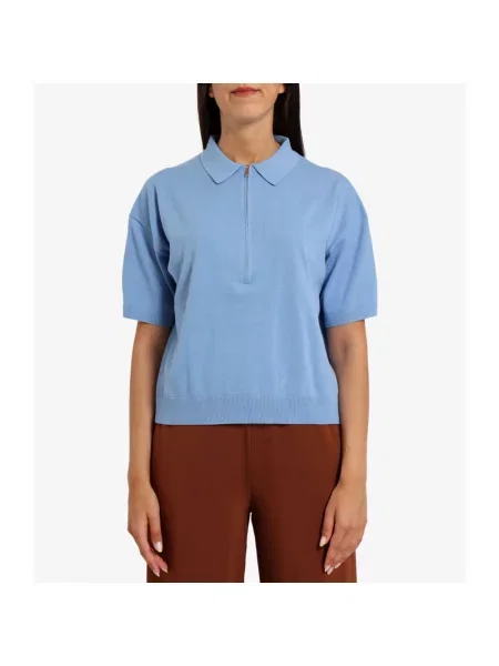 Koszulka polo Semicouture niebieska
