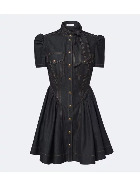 Rochie din denim Zimmermann albastru