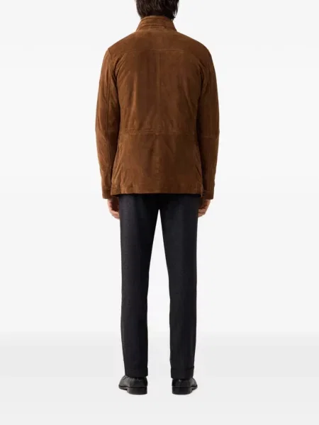 Geanta de piele Hackett London maro