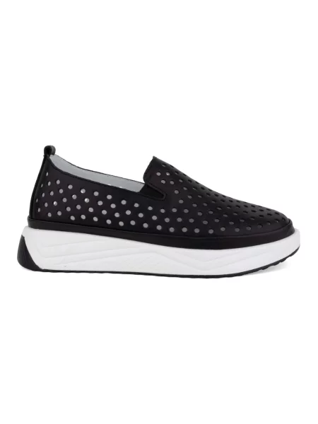 Sneakersy Santino Milano na koturnie czarne