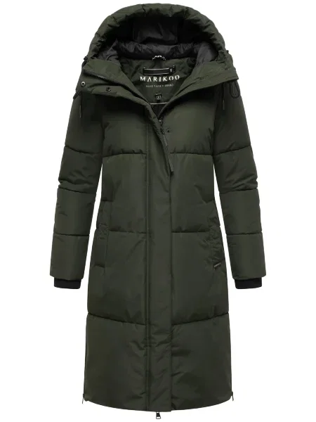 MARIKOO Zimný kabát Michikoo XVI tmavozelená