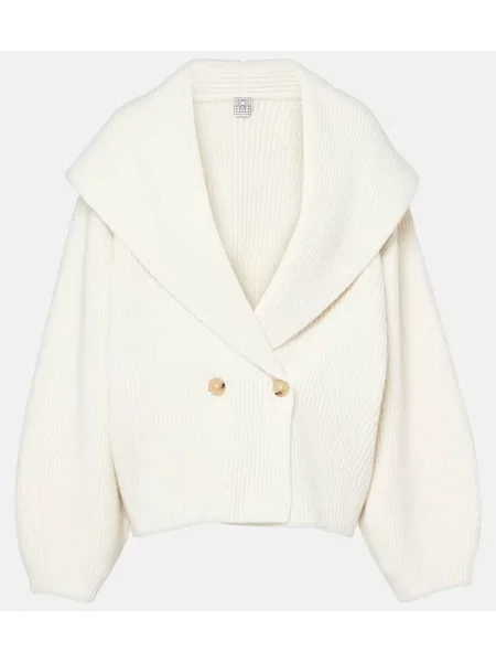 Cardigan Toteme de lână alb