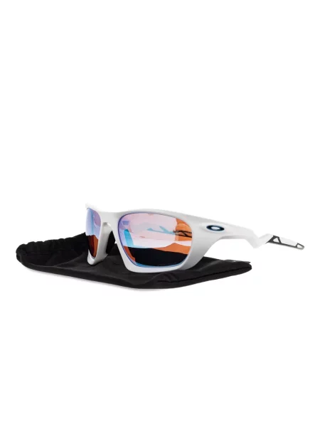 Ochelari de soare Oakley cu imprimeu geometric alb