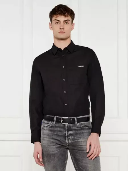 Calvin Klein Jeans De in cămașă negru