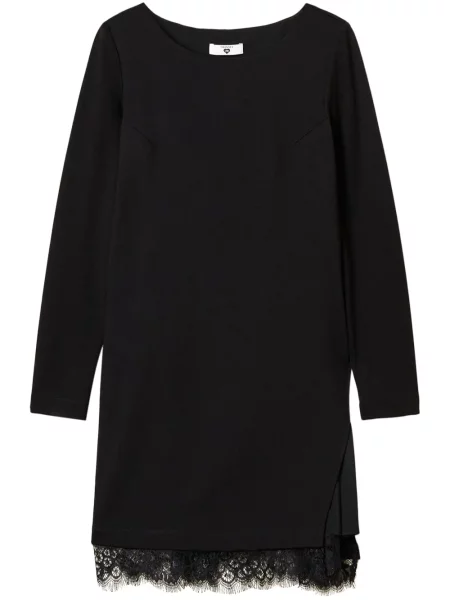 Rochie mini Twinset din dantelă de costum negru