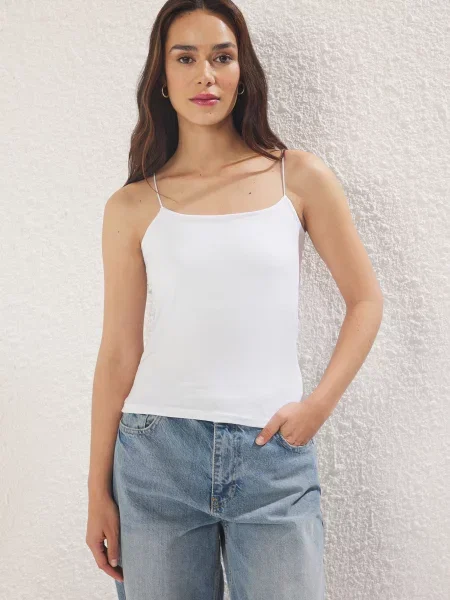 Trendyol Top negru alb