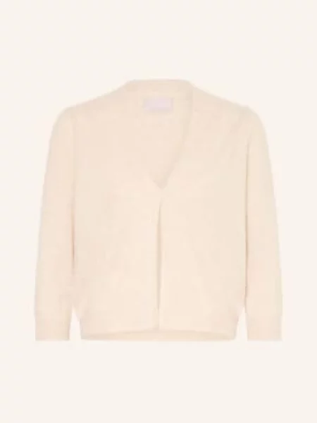 Hemisphere Sweter Z Kaszmiru Z Rękawami beige beżowy