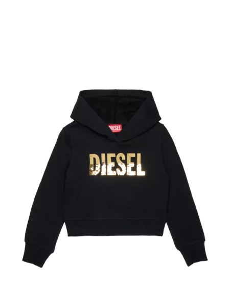 Bluza z kapturem dziecięca Diesel czarna