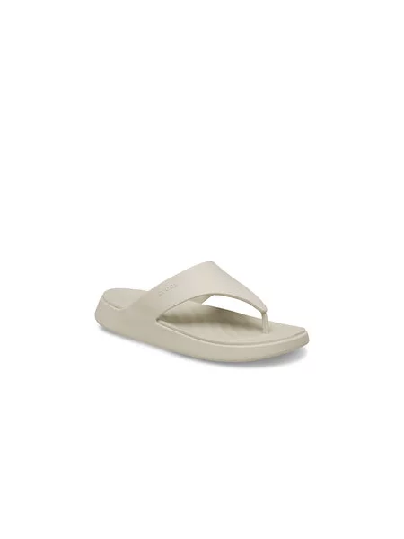 Šlepetės per pirštą Crocs Getaway Triangle Flip smėlio