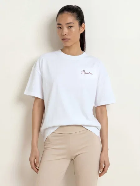 Pegador Oversized Tričko Lefkara bílá