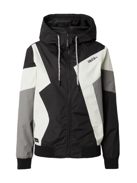 Iriedaily Prijelazna jakna Puzzled siva / crna bijela