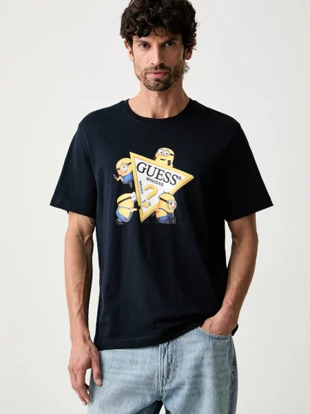 Guess Jeans majica za muškarce od pamuka plava