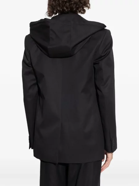 Geacă Off-white cu glugă alb
