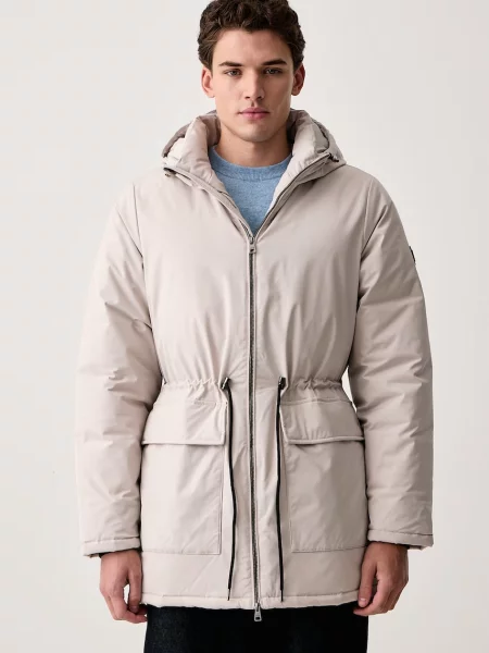 U.S. Polo Assn. jachetă pentru bărbați SMART LONGLINE PADDED PARKA bej