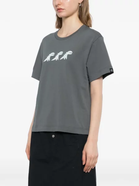 Marškinėliai Sport B. By Agnès B. su aplikacija pilka