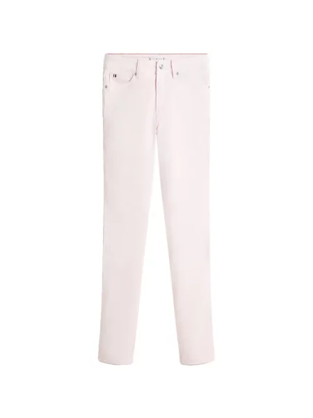 Blugi drepți Tommy Hilfiger roz